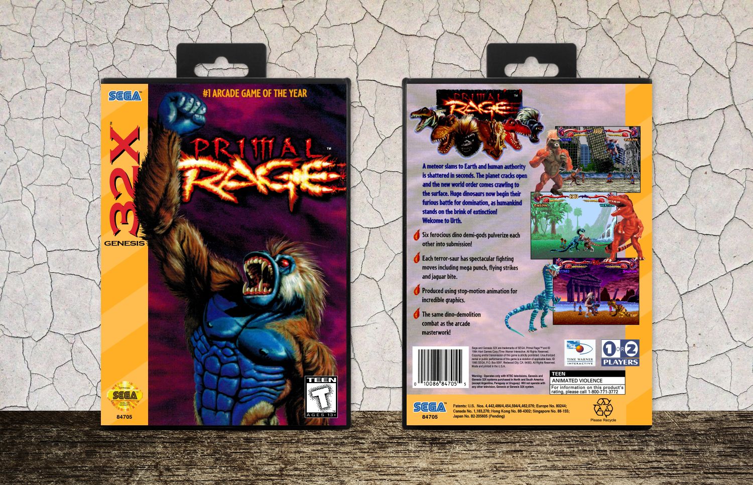 Primal Rage, Case Color: Black
