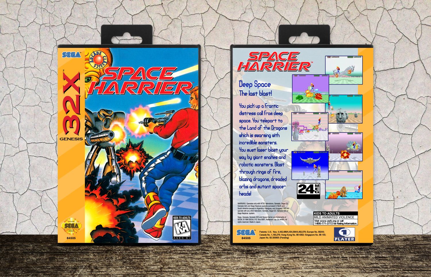 Space Harrier, Case Color: Black
