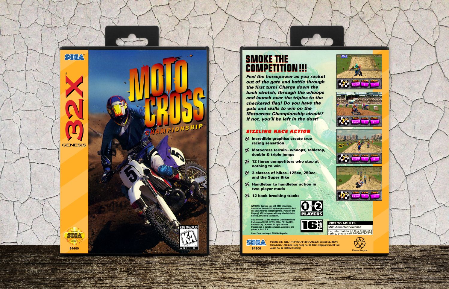 Motocross Championship, Case Color: Black