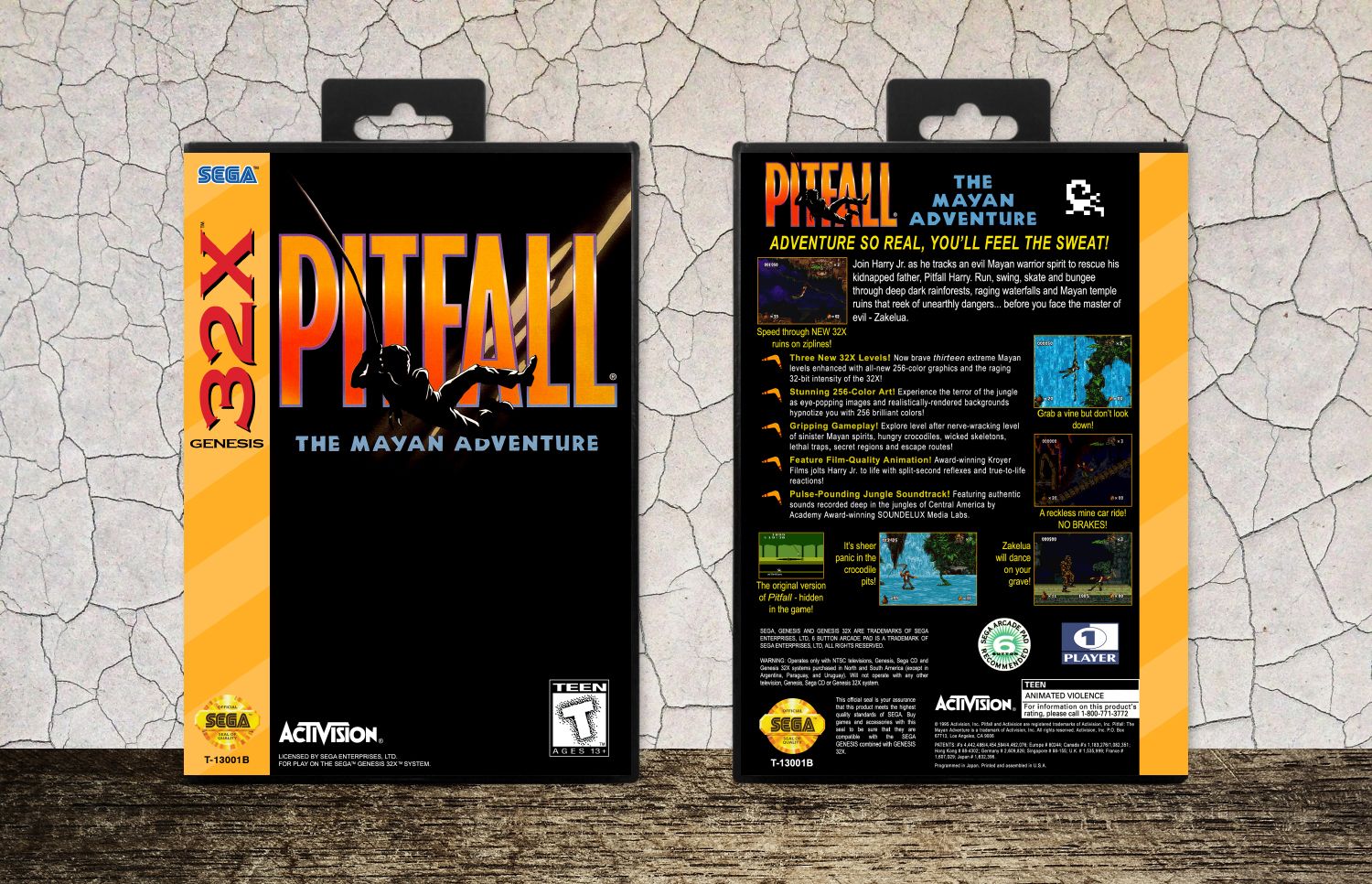 Pitfall the Mayan Adventure, Case Color: Black