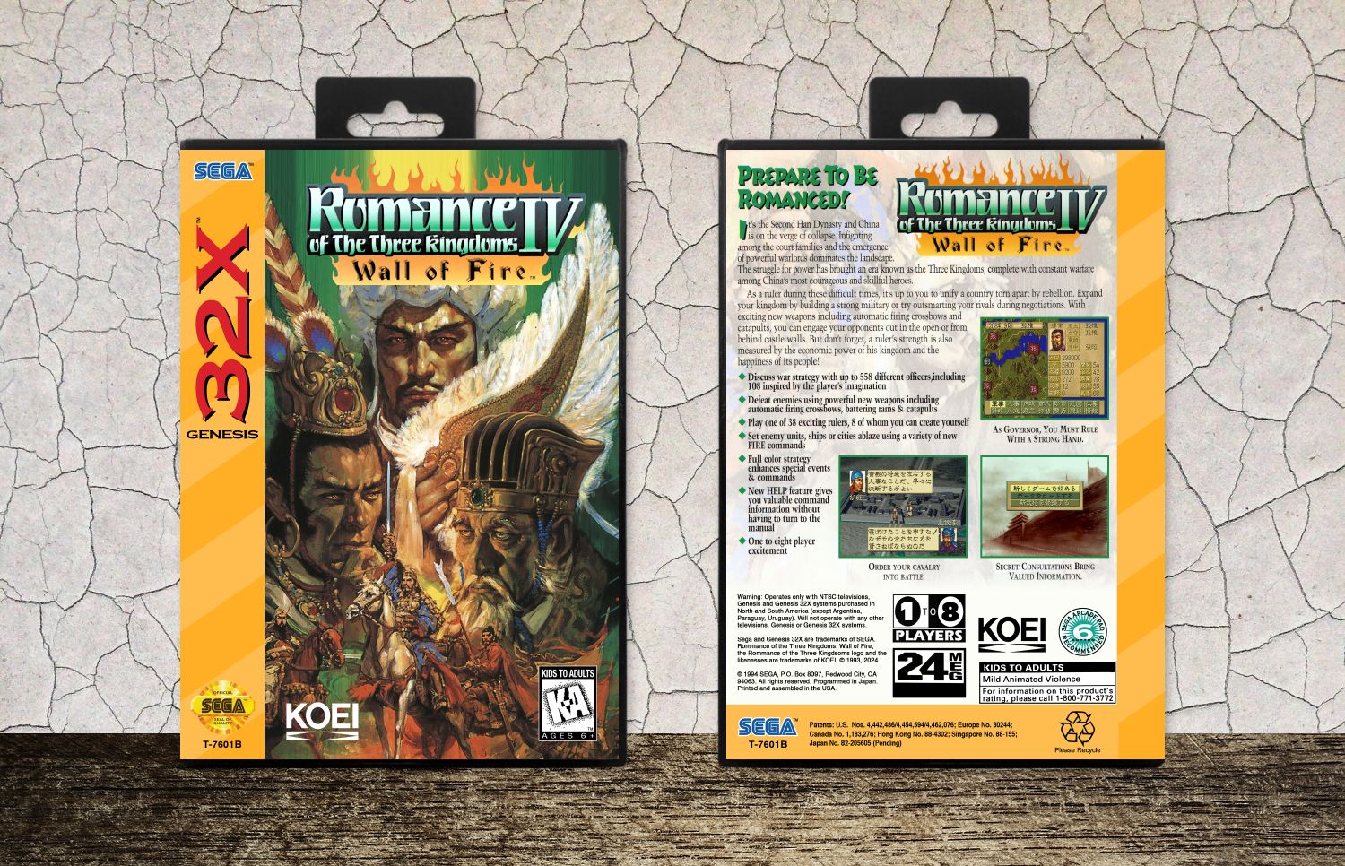 Romance of the Three Kingdoms IV: Wall of Fire, Case Color: Black