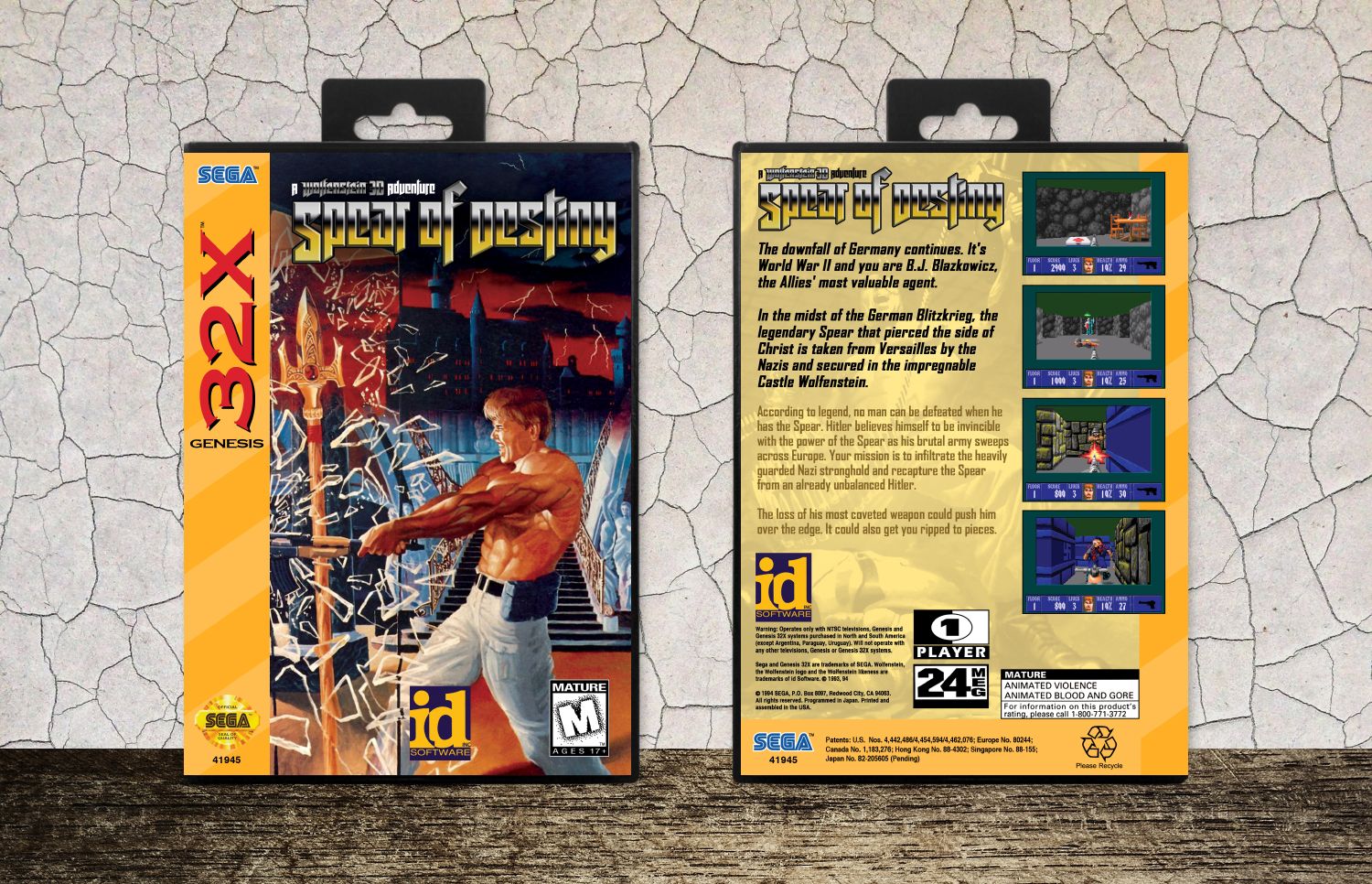 Spear of Destiny: A Wolfenstein 3D Adventure, Case Color: Black