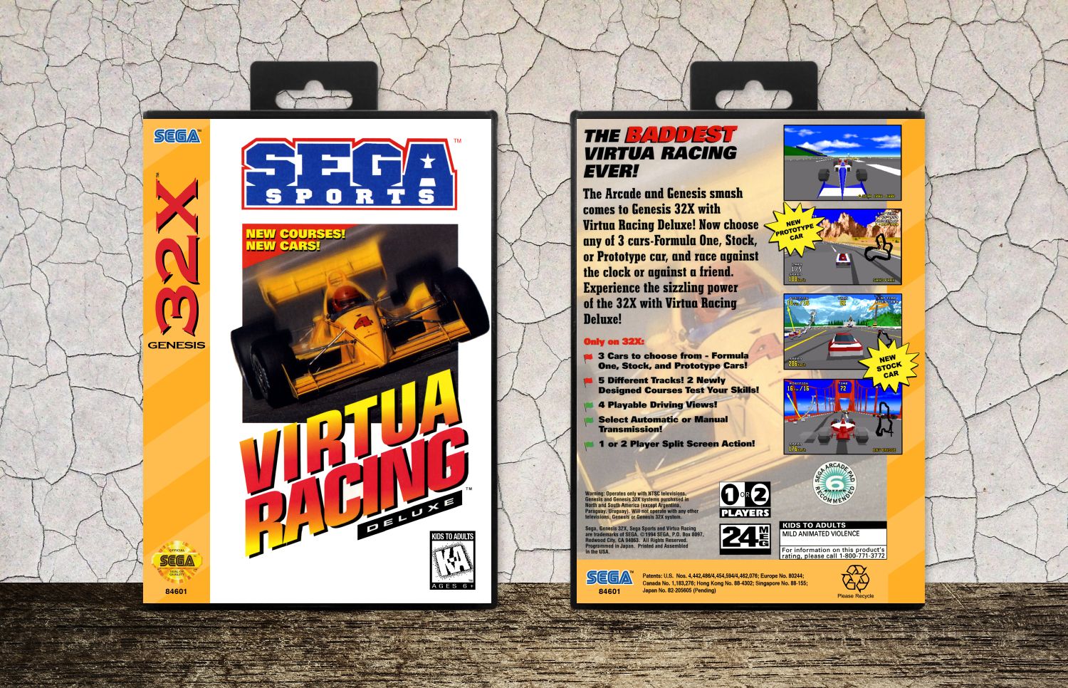 Virtua Racing Deluxe, Case Color: Black