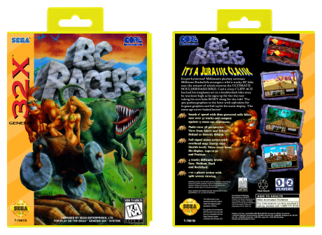 Sega 32X Game Case - BC Racers
