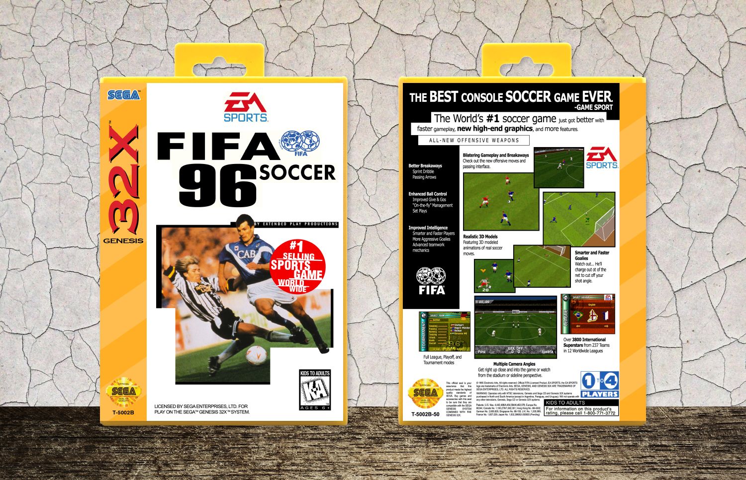 FIFA Soccer 96, Case Color: Yellow