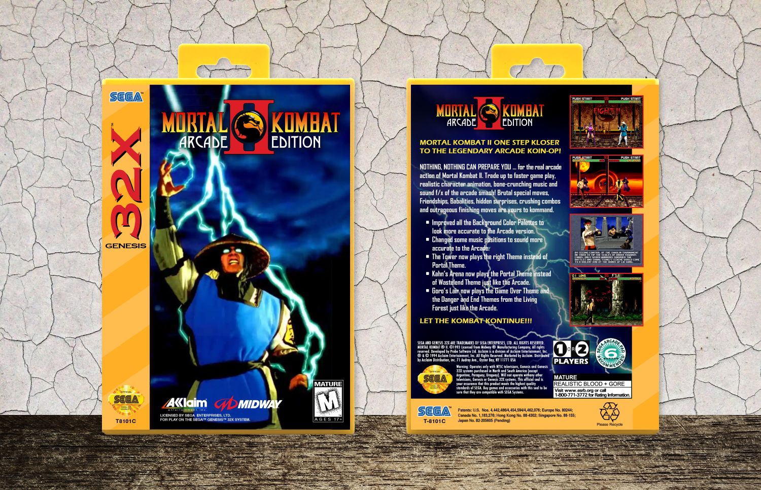 Mortal Kombat II: Arcade Edition, Case Color: Yellow