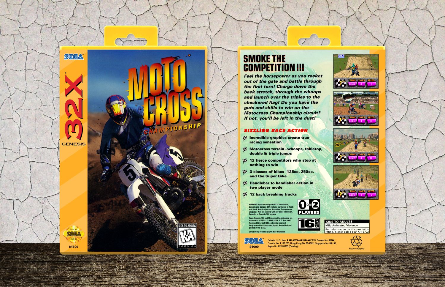 Motocross Championship, Case Color: Yellow