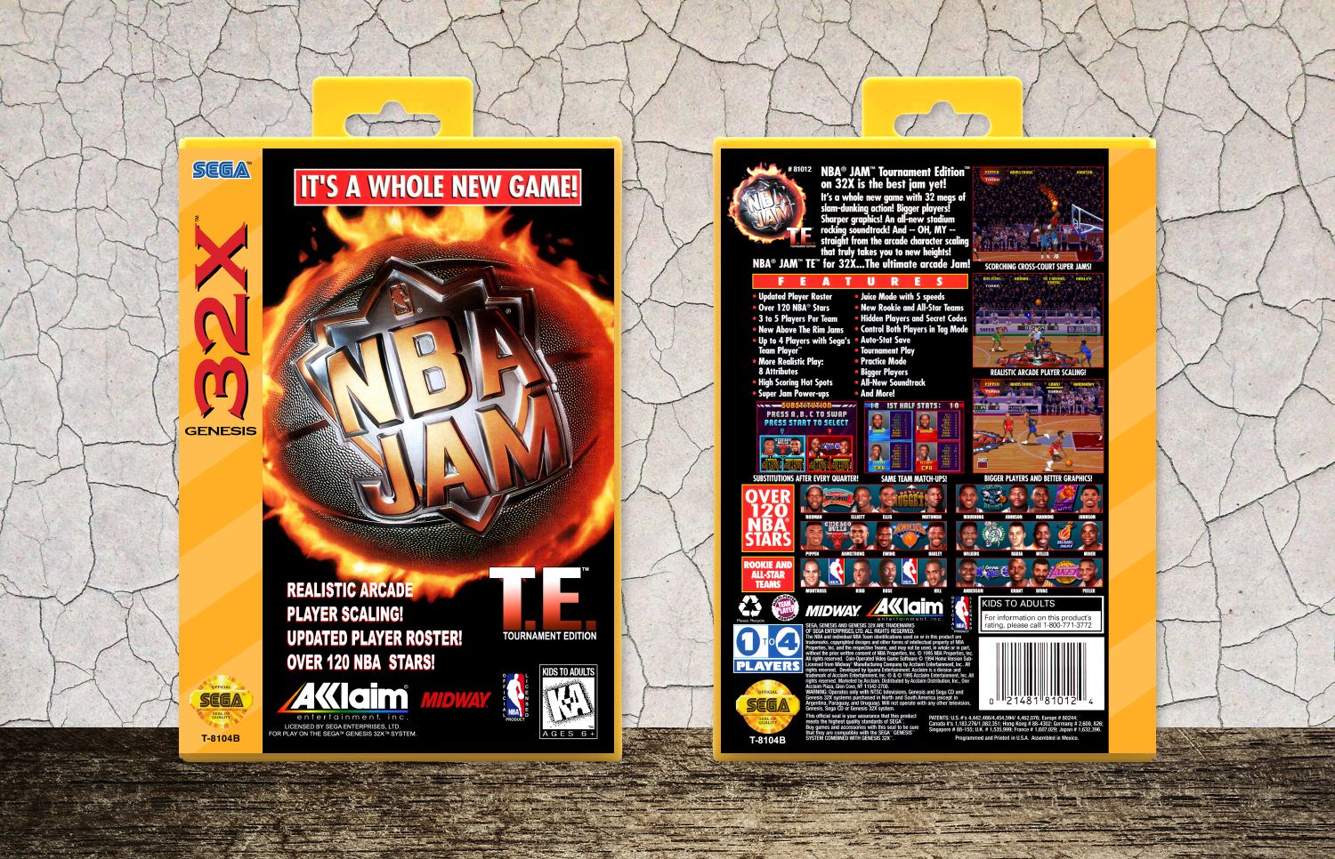 NBA Jam Tournament Edition, Case Color: Yellow