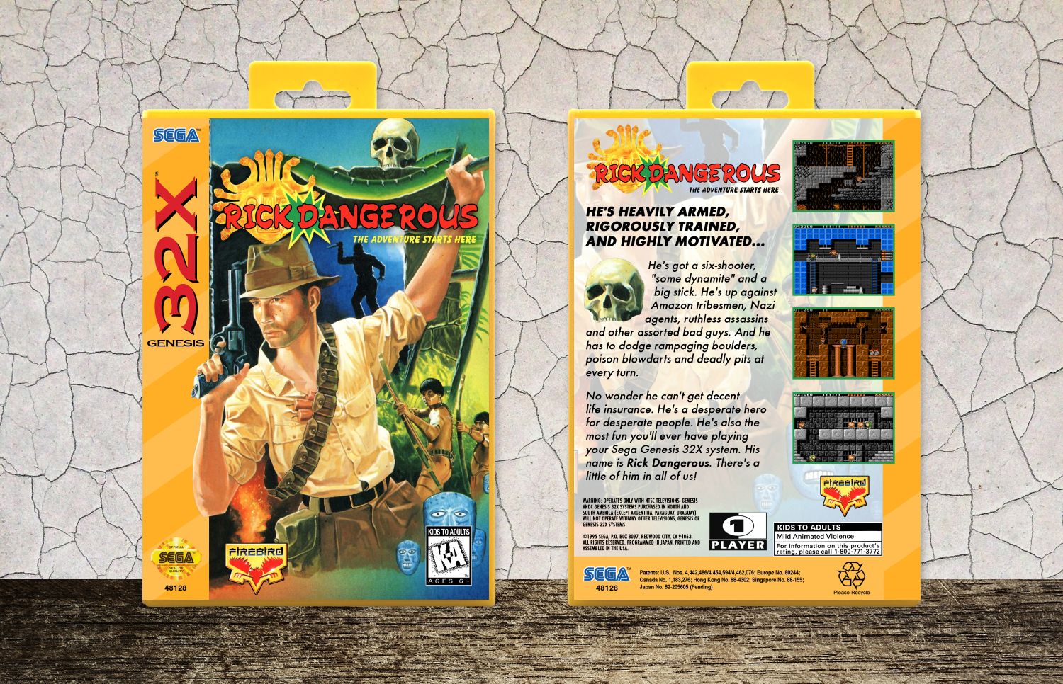 Rick Dangerous, Case Color: Yellow