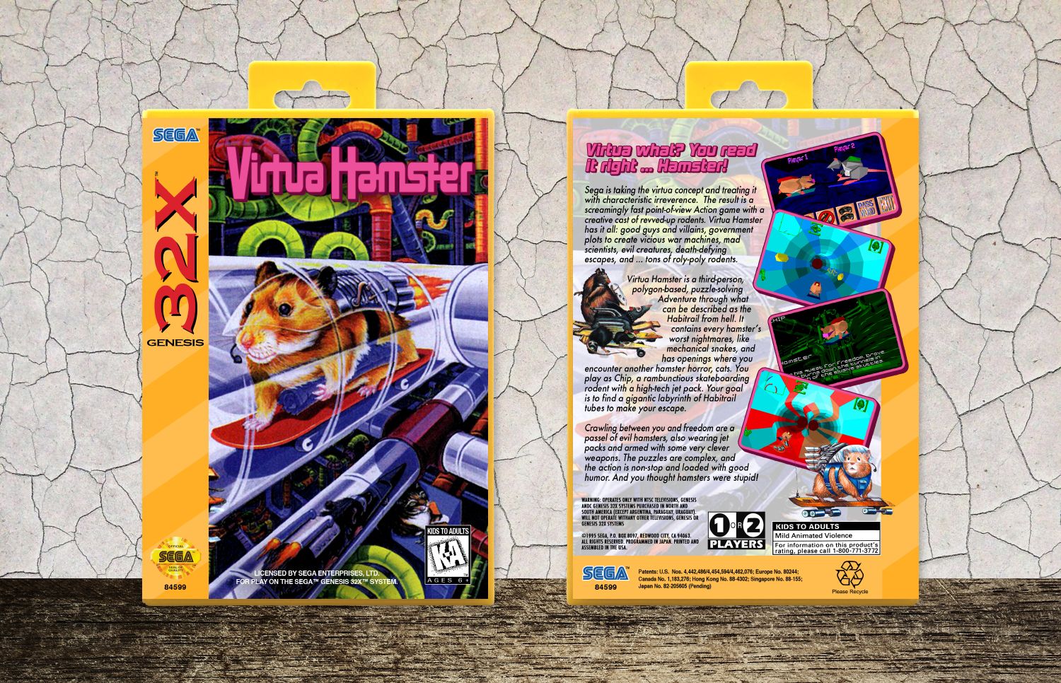 Virtua Hamster, Case Color: Yellow