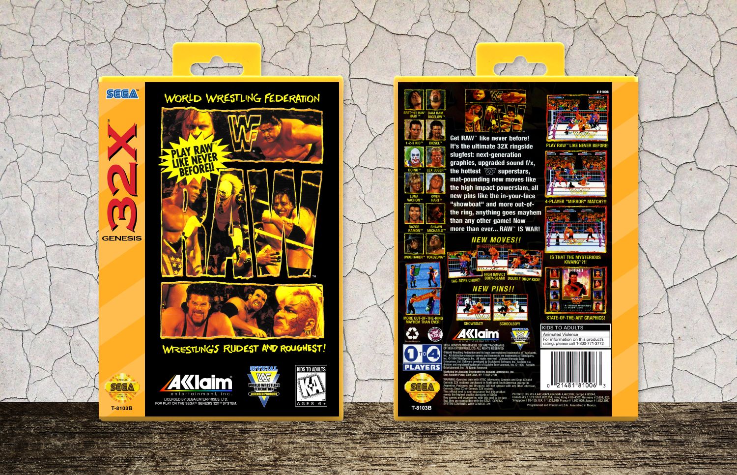 WWF Raw, Case Color: Yellow