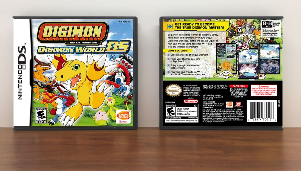 Digimon World DS, Case Color: DARK GREY (OEM DS CASE COLOR)