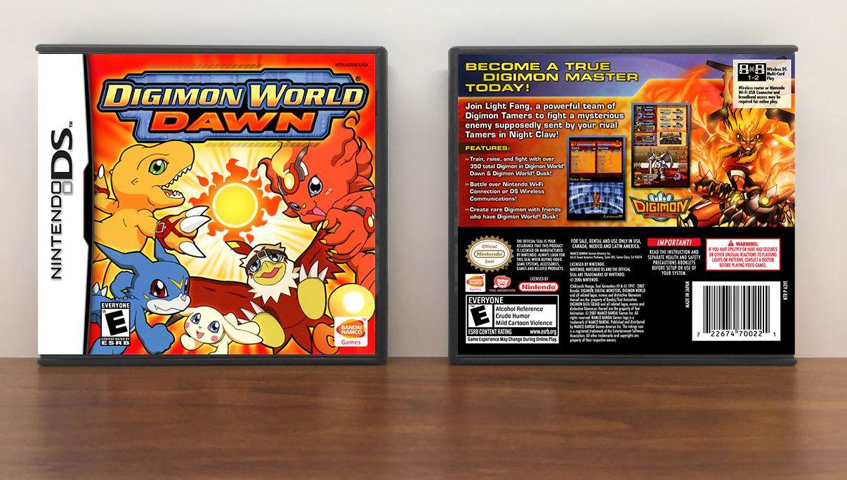 Digimon World: Dawn, Case Color: DARK GREY (OEM DS CASE COLOR)