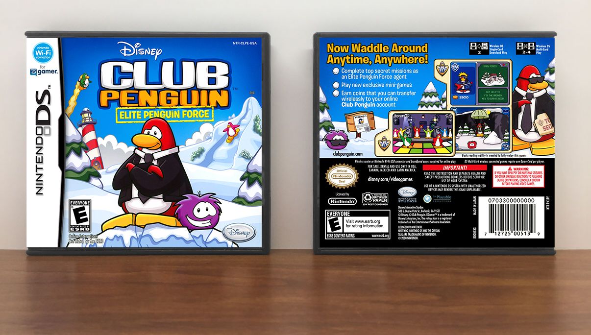 Disney Club Penguin: Elite Penguin Force, Case Color: DARK GREY (OEM DS CASE COLOR)