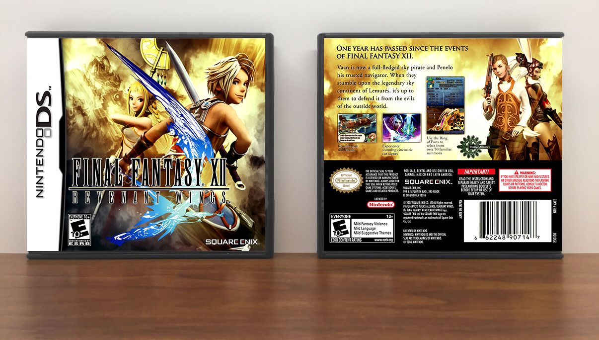 Final Fantasy XII: Revenant Wings, Case Color: DARK GREY (OEM DS CASE COLOR)