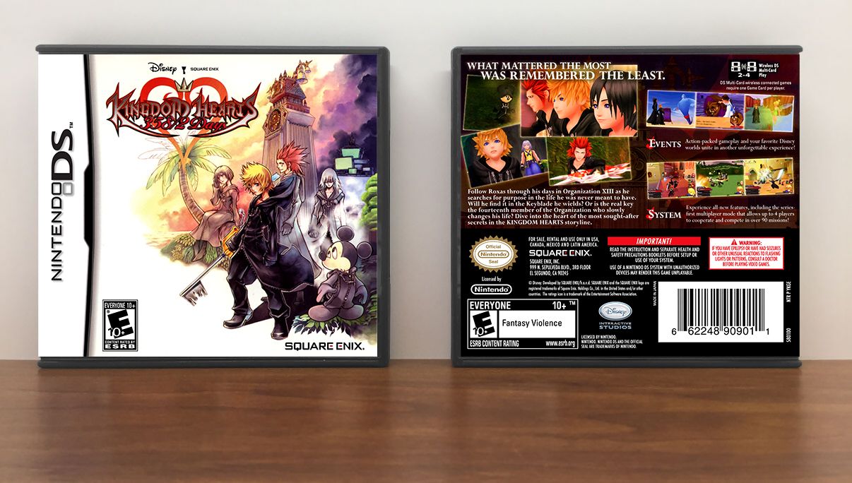 Kingdom Hearts 358/2 Days, Case Color: DARK GREY (OEM DS CASE COLOR)