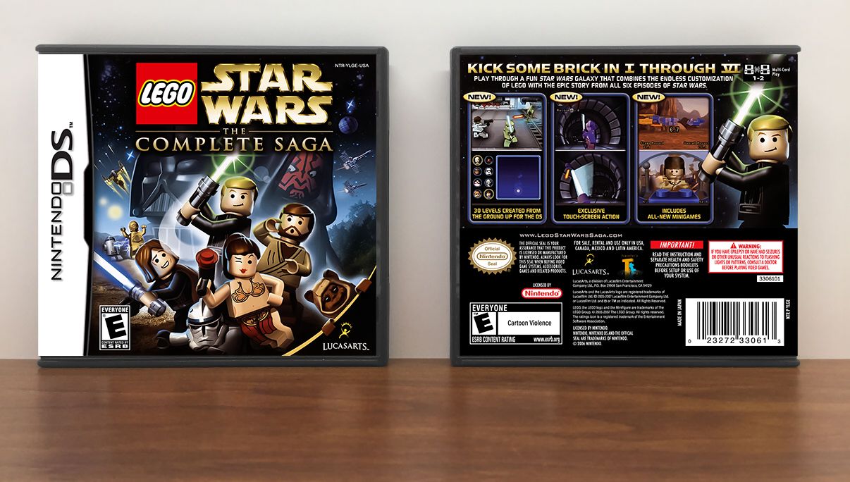 Lego Star Wars: The Complete Saga, Case Color: DARK GREY (OEM DS CASE COLOR)
