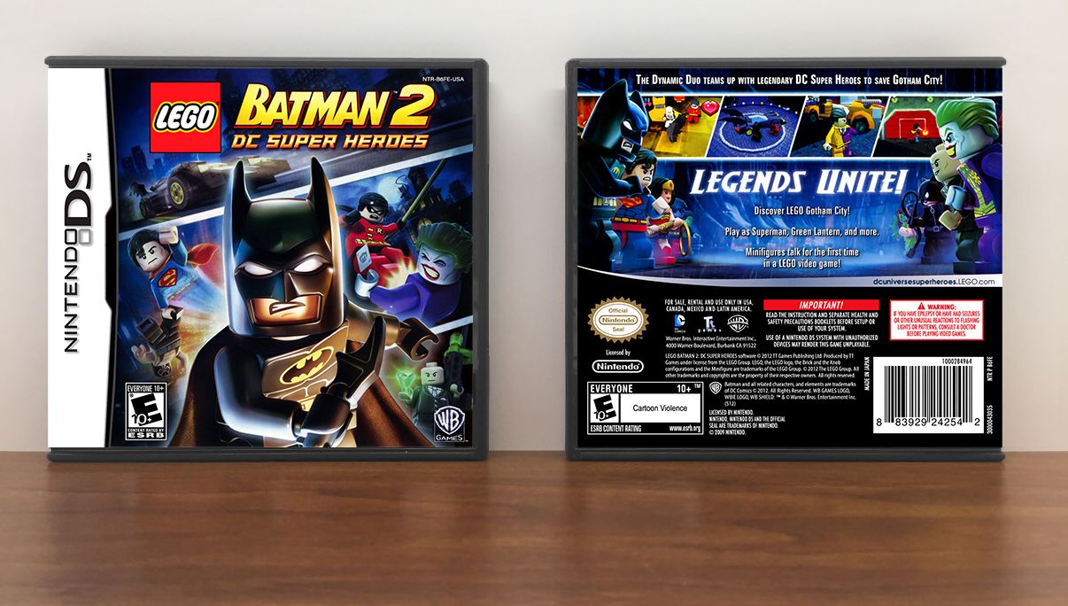 Lego Batman 2: DC Super Heroes, Case Color: DARK GREY (OEM DS CASE COLOR)