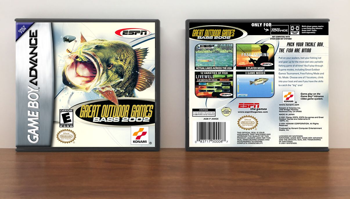 ESPN Great Outdoor Games: Bass 2002, Artwork Spine Color: Chrome