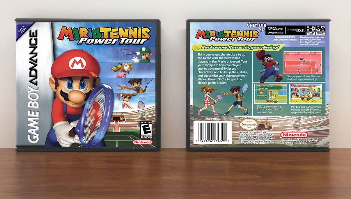 Mario Tennis: Power Tour, Artwork Spine Color: Chrome