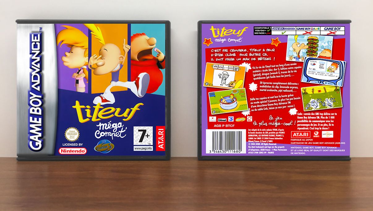 Titeuf : Mega Compet (PAL), Artwork Spine Color: Chrome