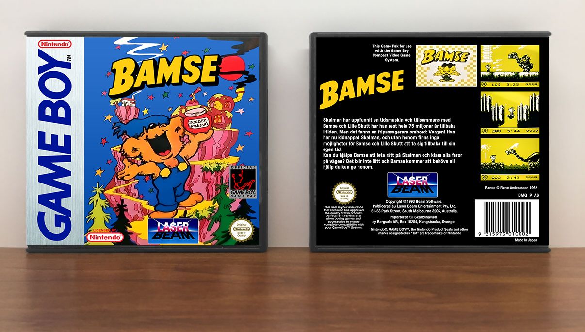 Bamse (PAL), Artwork Spine Color: Chrome