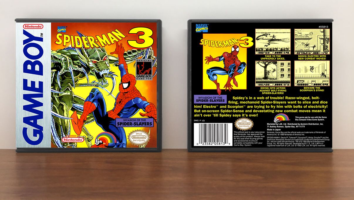 Spider-Man 3: Invasion of the Spider-Slayers, Artwork Spine Color: Chrome