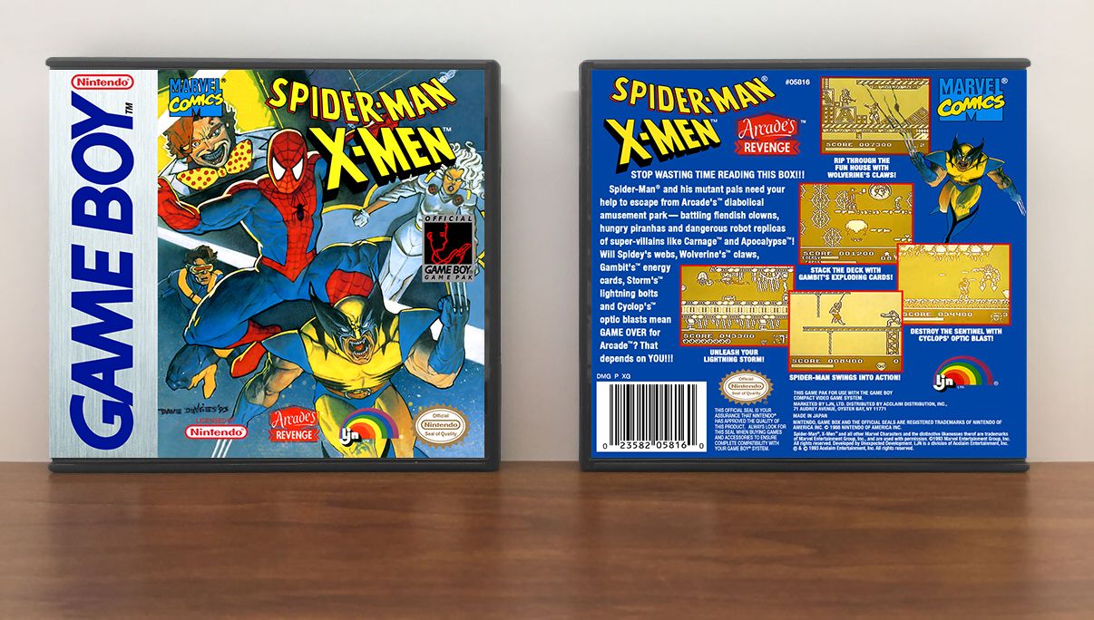 Spider-Man/X-Men: Arcade&#39;s Revenge, Artwork Spine Color: Chrome