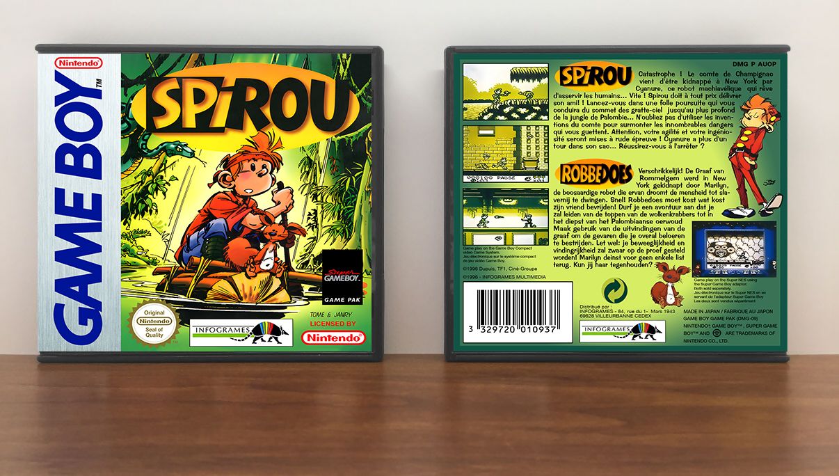 Spirou (PAL), Artwork Spine Color: Chrome