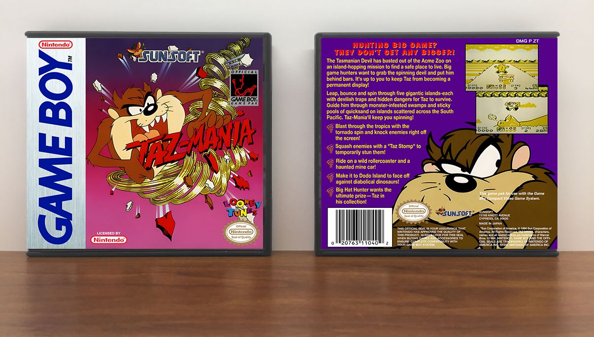Taz-Mania, Artwork Spine Color: Chrome