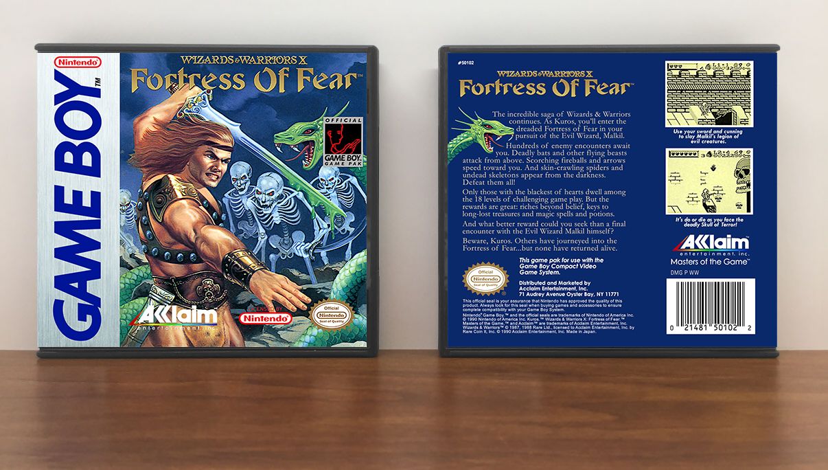 Wizards and Warriors X: Fortress of Fear, Artwork Spine Color: Chrome