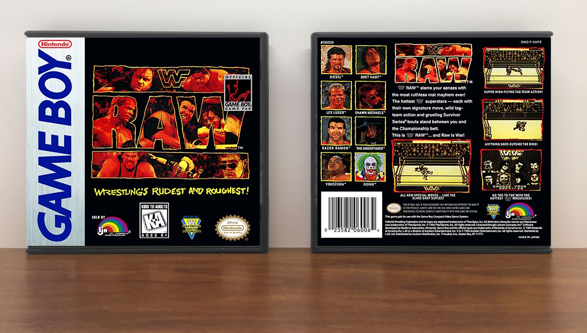WWF RAW, Artwork Spine Color: Chrome