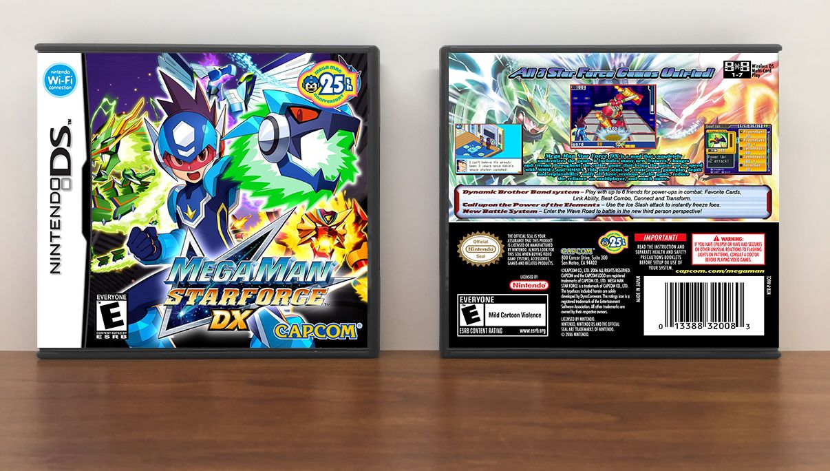 Mega Man Star Force DX, Case Color: DARK GREY (OEM DS CASE COLOR)
