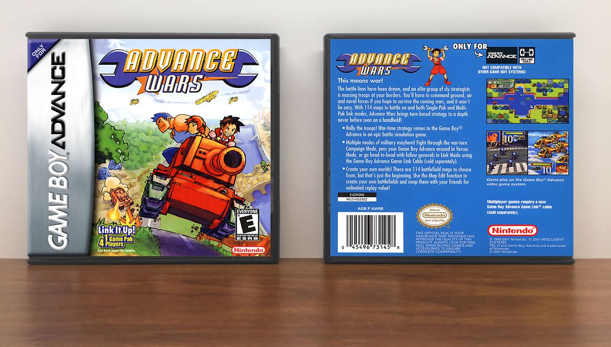 Advance Wars, Artwork Spine Color: Chrome