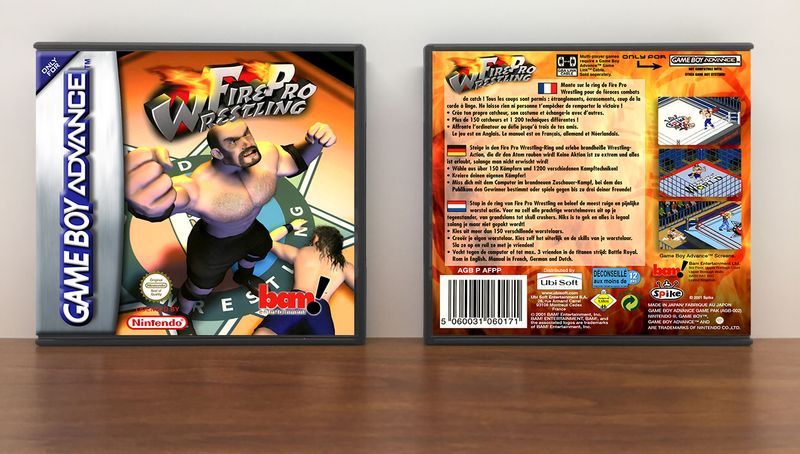 Fire Pro Wrestling (PAL), Artwork Spine Color: Chrome