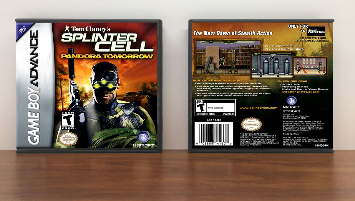 Tom Clancy&#39;s Splinter Cell: Pandora Tomorrow, Artwork Spine Color: Chrome