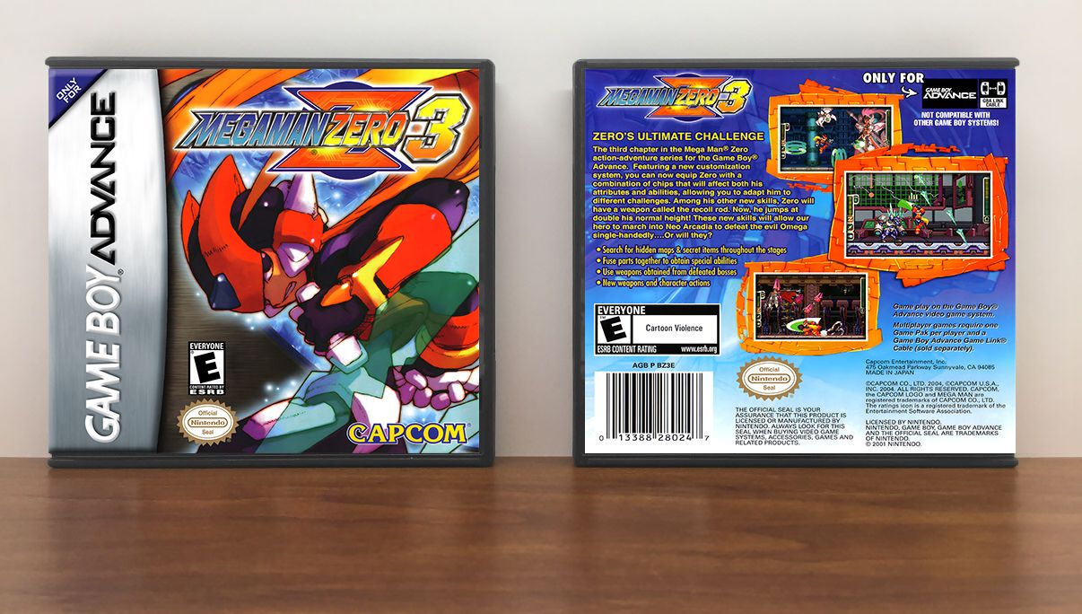 Mega Man Zero 3, Artwork Spine Color: Chrome
