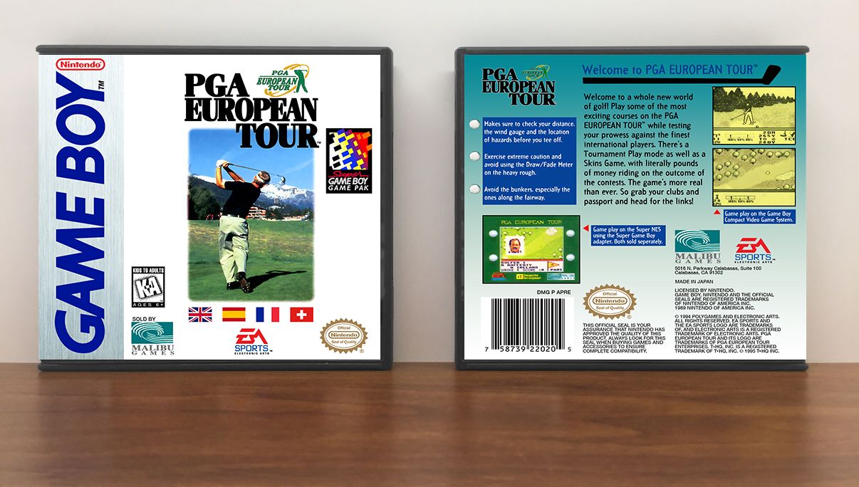 PGA European Tour, Artwork Spine Color: Chrome