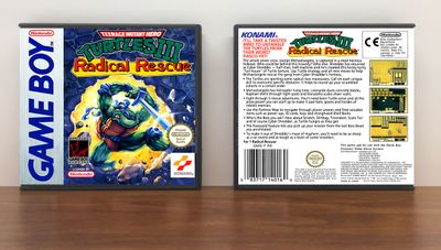 Teenage Mutant Hero Turtles 3: Radical Rescue (PAL), Artwork Spine Color: Chrome