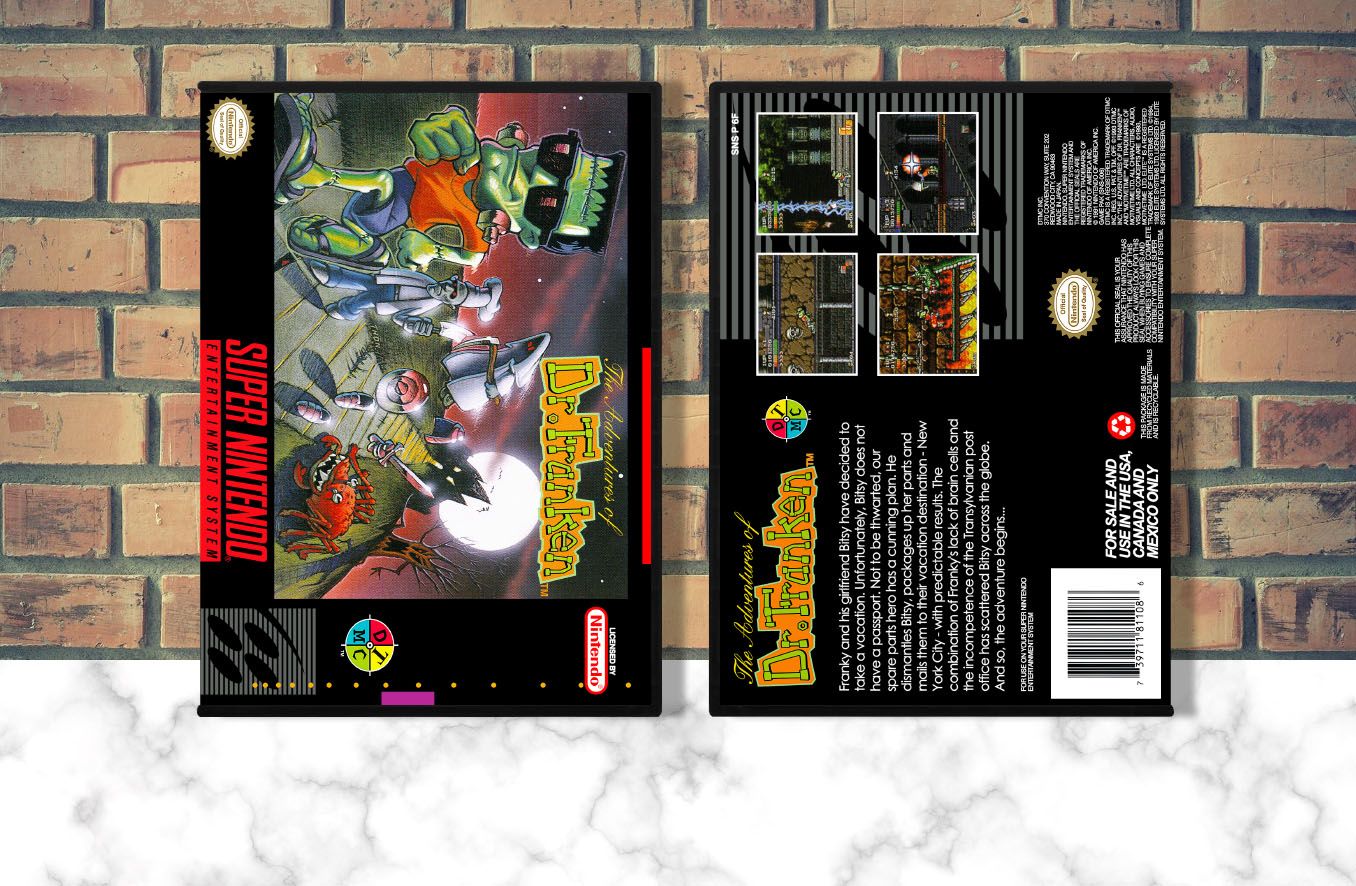 Adventures of Dr. Franken, The, Case Color: DARK GREY (OEM DS CASE COLOR)