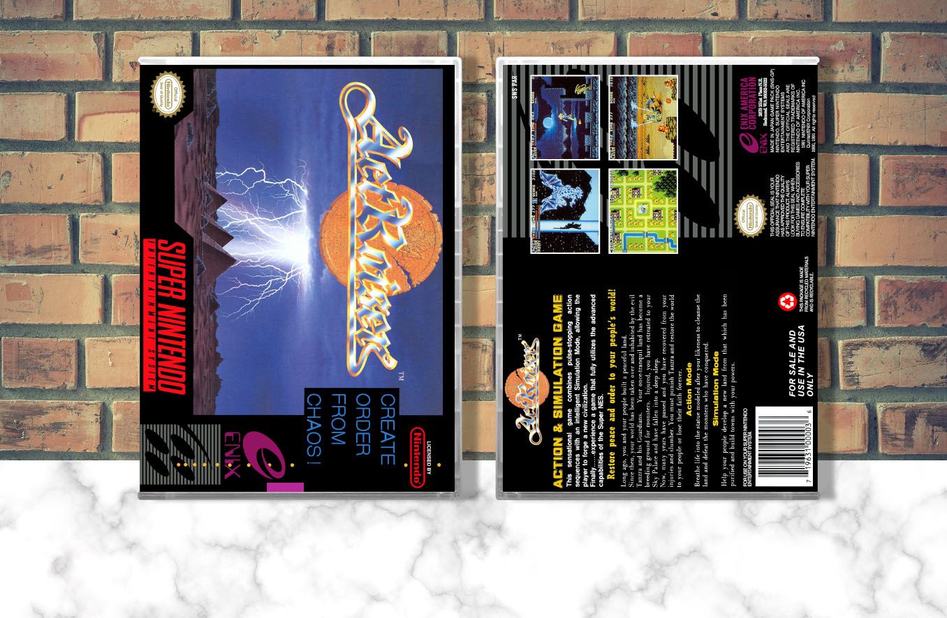 ActRaiser, Case Color: CLEAR (Transparent)