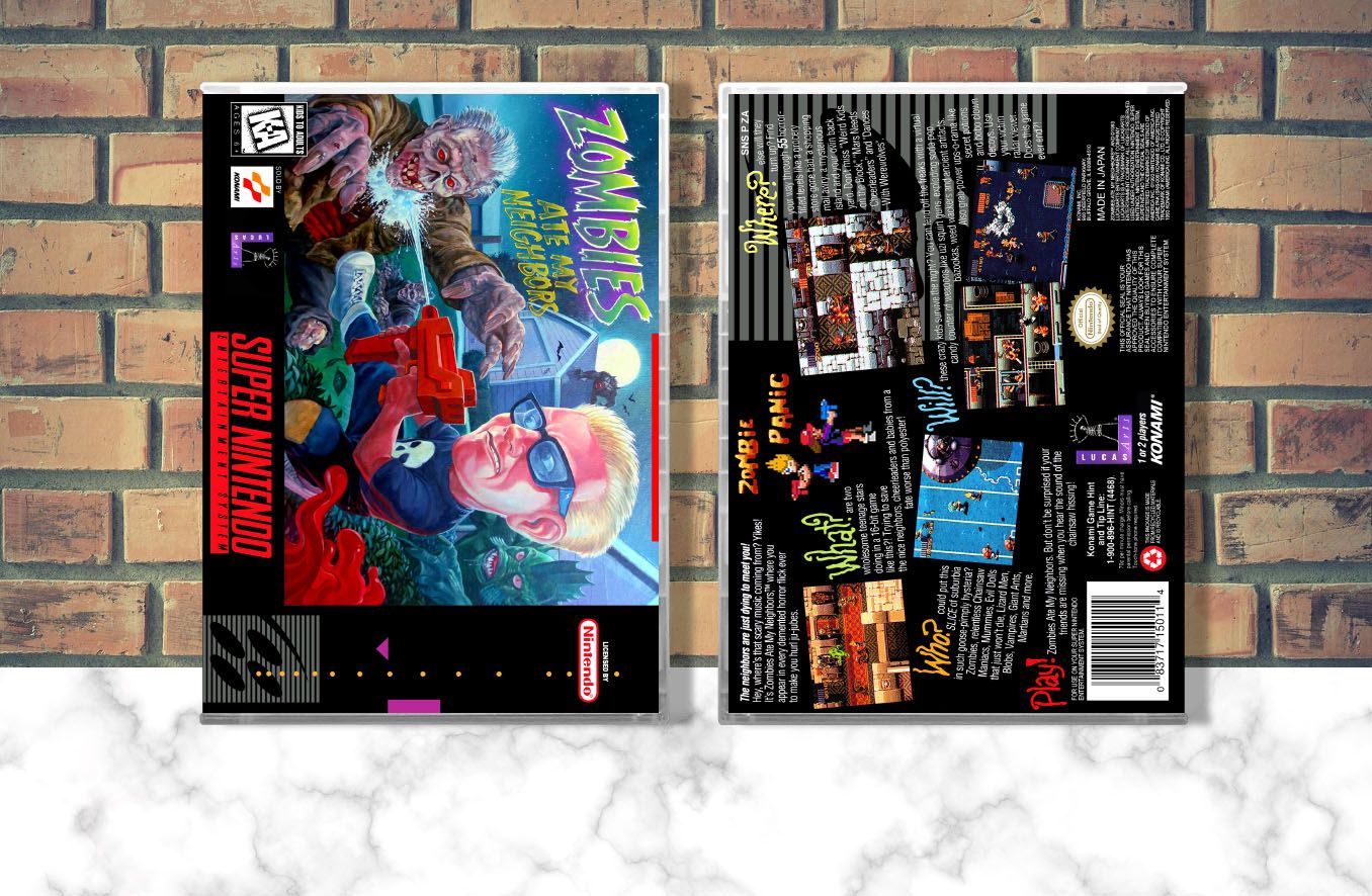 Zombies Ate My Neighbors (MEX), Case Color: CLEAR (Transparent)