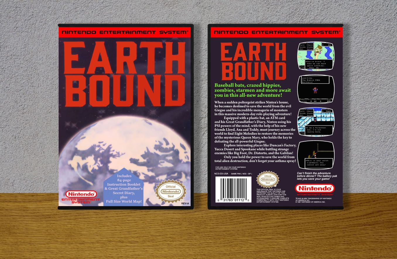 Earth Bound (Unreleased NTSC), Case Color: DARK GREY (OEM DS CASE COLOR)