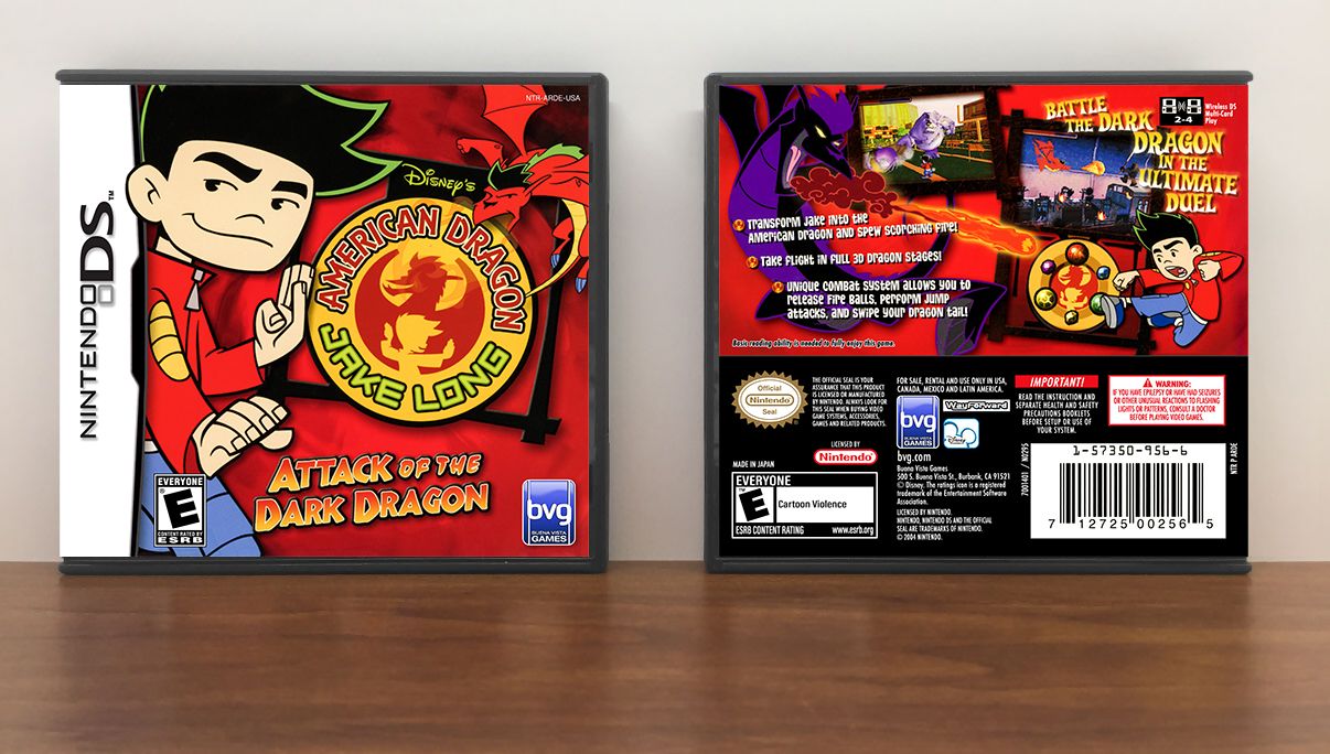 Disney's American Dragon: Jake Long, Attack of the Dark Dragon, Case Color: DARK GREY (OEM DS CASE COLOR)