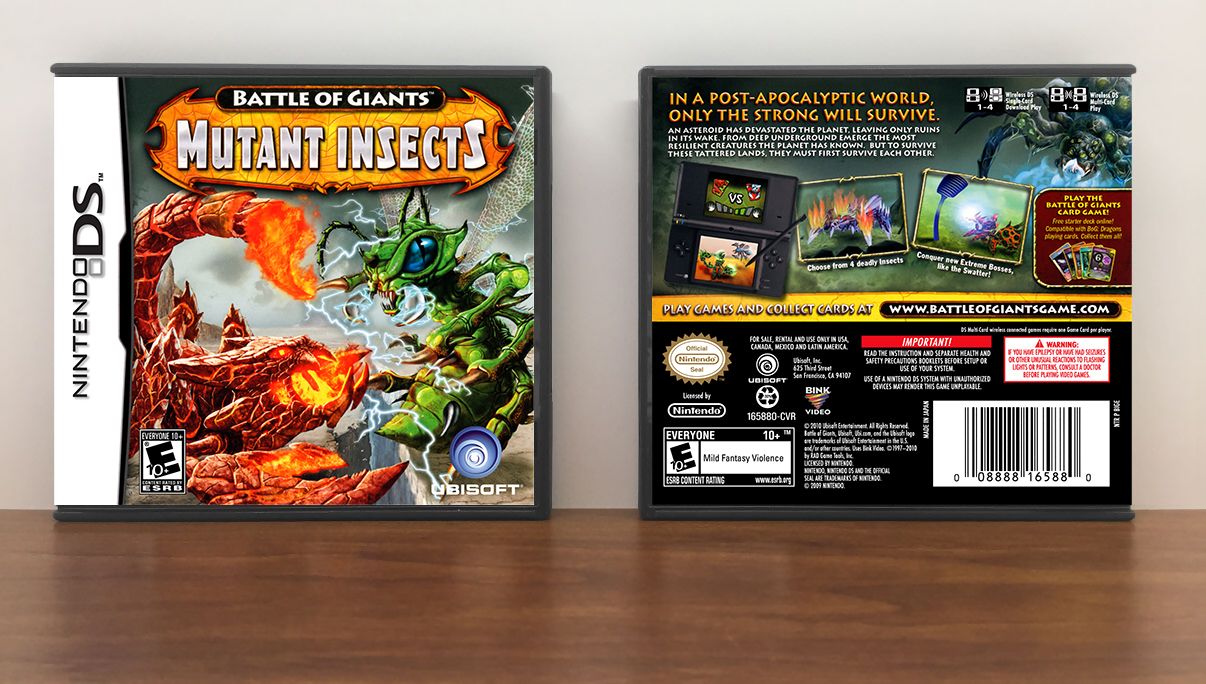 Battle of Giants: Mutant Insects, Case Color: DARK GREY (OEM DS CASE COLOR)