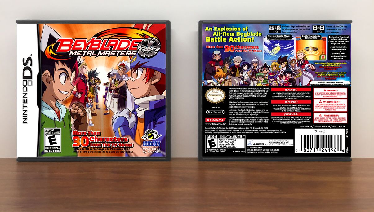 Beyblade: Metal Masters, Case Color: DARK GREY (OEM DS CASE COLOR)
