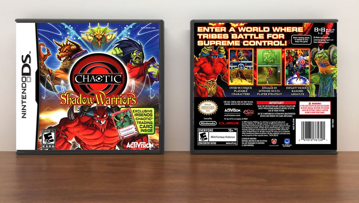 Chaotic: Shadow Warriors, Case Color: DARK GREY (OEM DS CASE COLOR)
