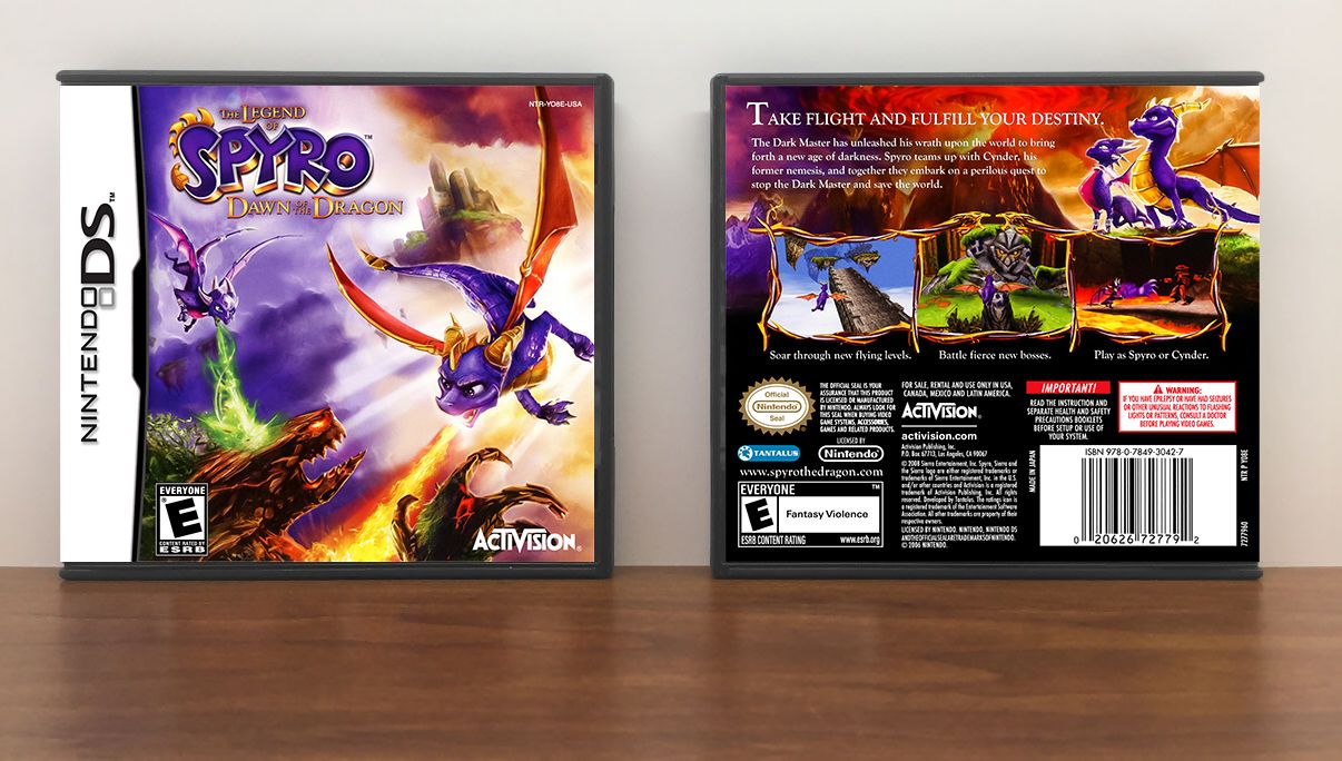 Legend of Spyro, The: Dawn of the Dragon, Case Color: DARK GREY (OEM DS CASE COLOR)