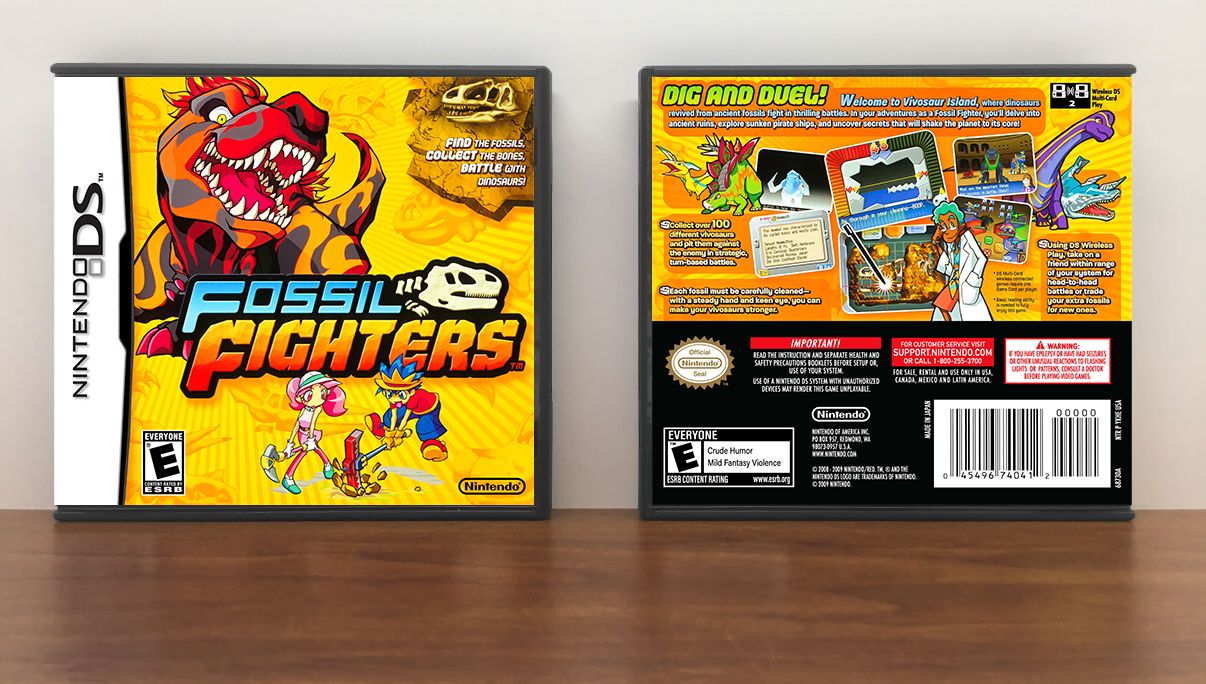 Fossil Fighters, Case Color: DARK GREY (OEM DS CASE COLOR)