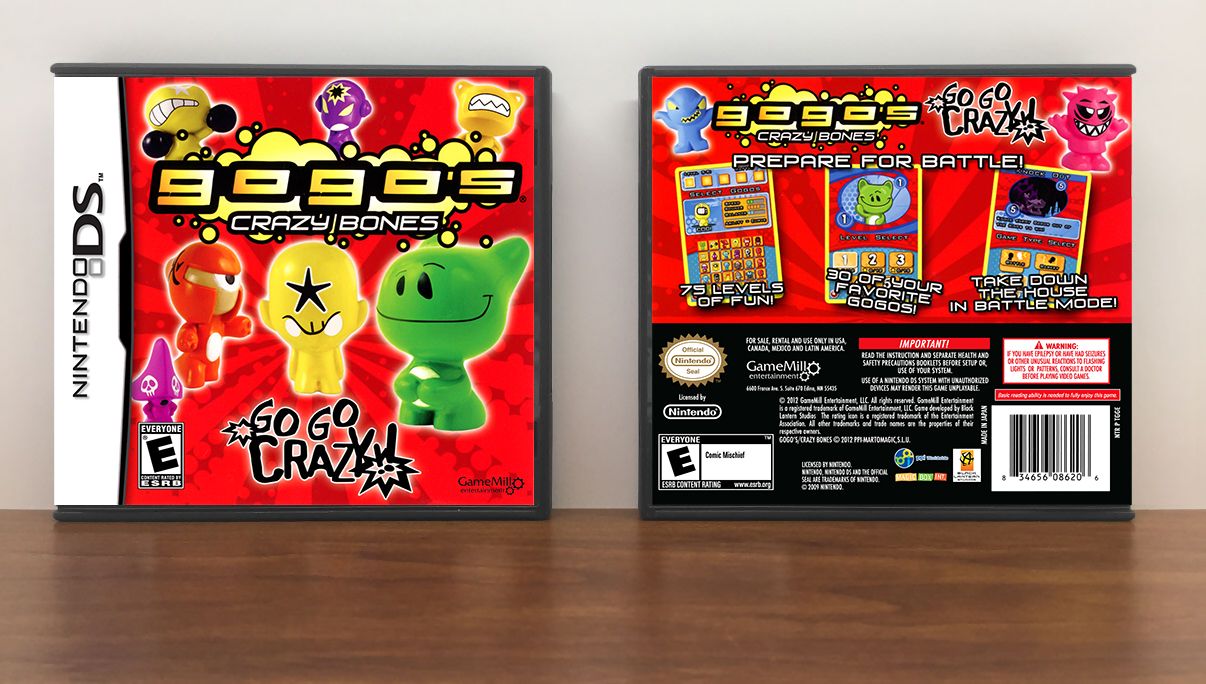 GoGo&#39;s Crazy Bones, Case Color: DARK GREY (OEM DS CASE COLOR)